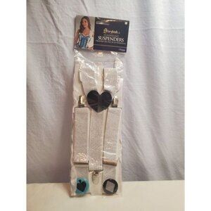 NEW Storybook Wonderland Suspenders W/ Ruffle Costume Cosplay Fancy